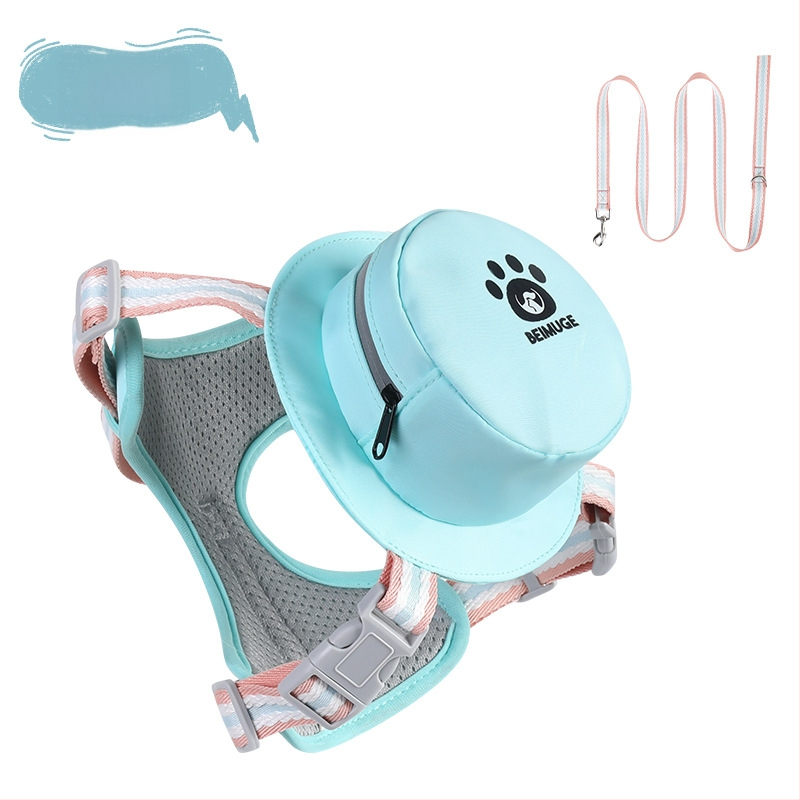 Új kisállat kutyáknak való, önhordó dopamin pórázos teddy kis és közepes méretű kutyáknak és macskáknak való mellényes hám nagykereskedelemben