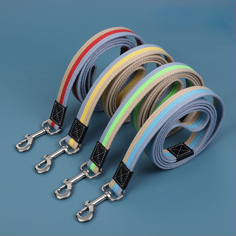 Kisállat vászon vonókötél hosszúkás, vastagított kutyakötél golden retriever labrador közepes és nagy kutyáknak