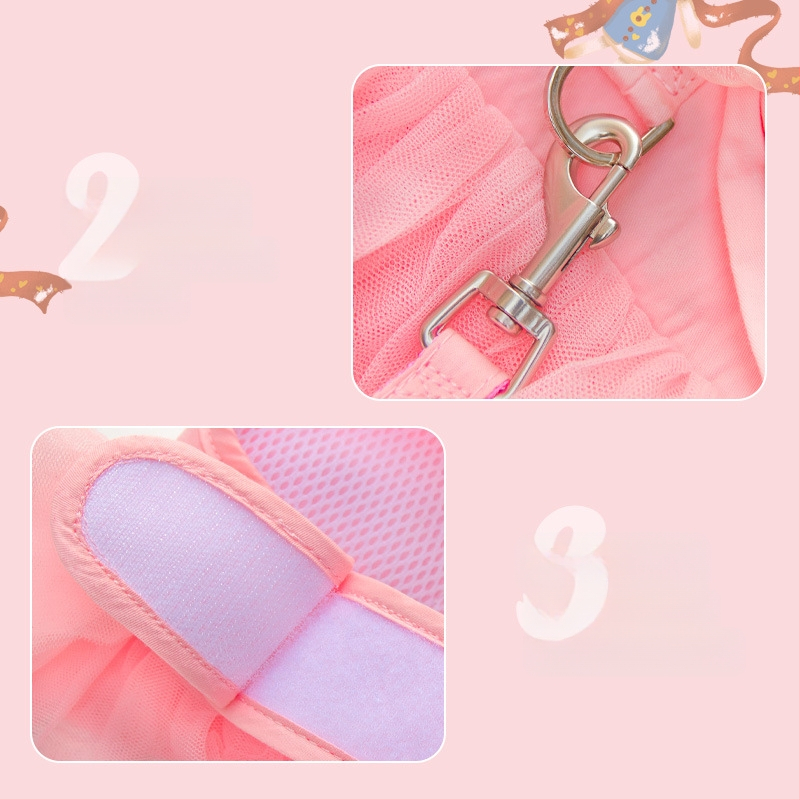 Határokon átnyúló mellkaspánt kölyökkutya-húzókötél mellény stílusú törésgátló rugó kis és közepes méretű kutyáknak bixu teddy sétálólánc