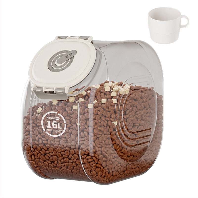 Lemmikloomatoidu kassitoidu säilitustünn Suletud niiskuskindel kassitoidutünn Suletud tünn Lemmikloomatoidutünn Koeratoidutünn Suletud purk