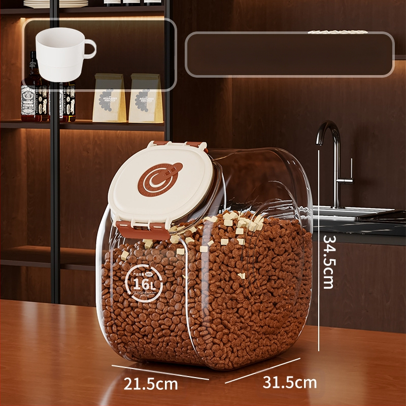 Lemmikloomatoidu kassitoidu säilitustünn Suletud niiskuskindel kassitoidutünn Suletud tünn Lemmikloomatoidutünn Koeratoidutünn Suletud purk