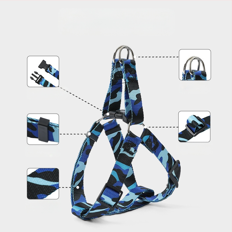 Határokon átnyúló új kisállat hám kutyáknak, rugalmas, robbanásbiztos húzókötél, kis és közepes méretű mellény stílusú kutyáknak való sétakötél-készlet