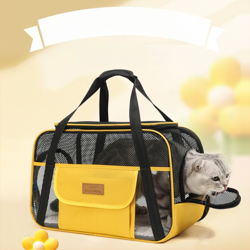 Nyári új stílus, nem fülledt, lélegző tárolótáska, többfunkciós, nagy kapacitású, nyitott tetejű kisállattáska, hordozható, összecsukható, határokon átnyúló