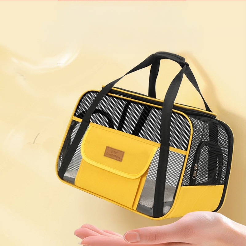 Nyári új stílus, nem fülledt, lélegző tárolótáska, többfunkciós, nagy kapacitású, nyitott tetejű kisállattáska, hordozható, összecsukható, határokon átnyúló