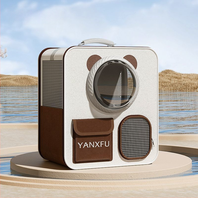 Macskazsák, kapszula alakú táska, hordozható kisállat gurulós tok, több macskás, nagy kapacitású poggyász, macska-kutya hátizsák, hátizsák