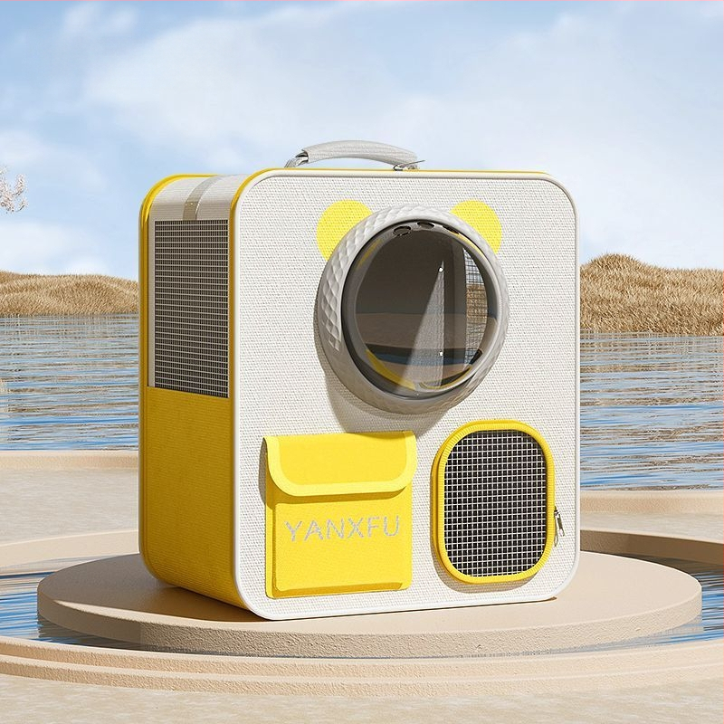 Macskazsák, kapszula alakú táska, hordozható kisállat gurulós tok, több macskás, nagy kapacitású poggyász, macska-kutya hátizsák, hátizsák