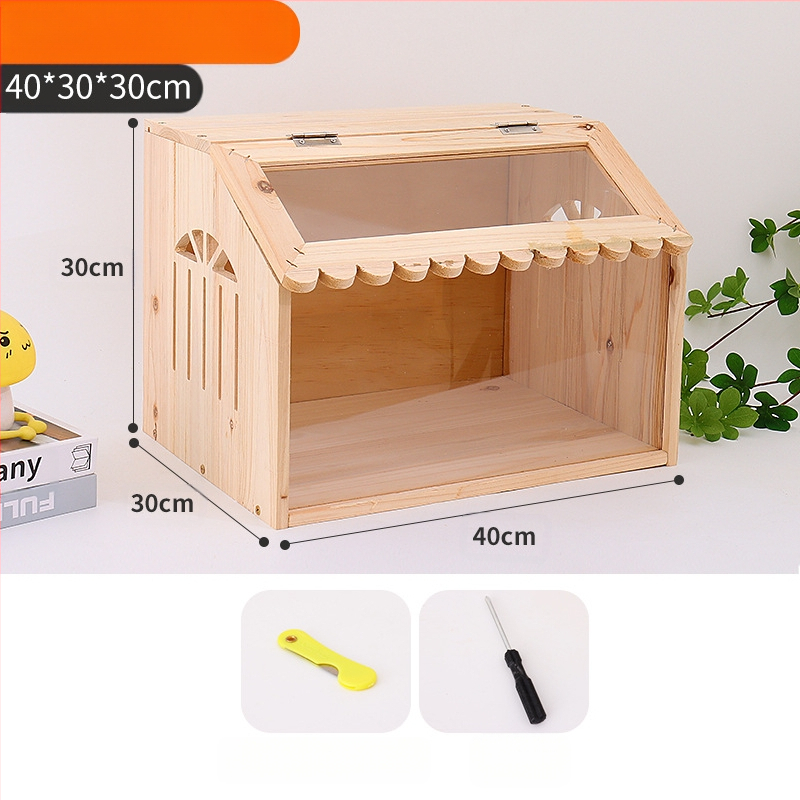 Rutin csirke tenyészdoboz, teljes készlet, kerti kunyhó, kisállat tenyészketrec, csirkefészek, Lutin csirkeházi madár tenyészketrec