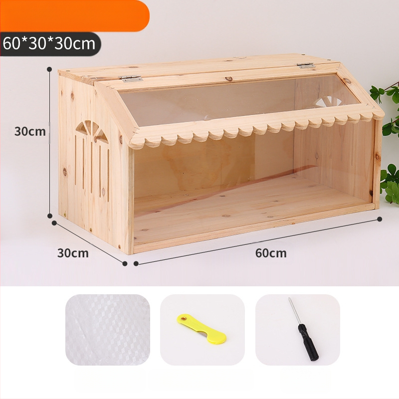 Rutin csirke tenyészdoboz, teljes készlet, kerti kunyhó, kisállat tenyészketrec, csirkefészek, Lutin csirkeházi madár tenyészketrec