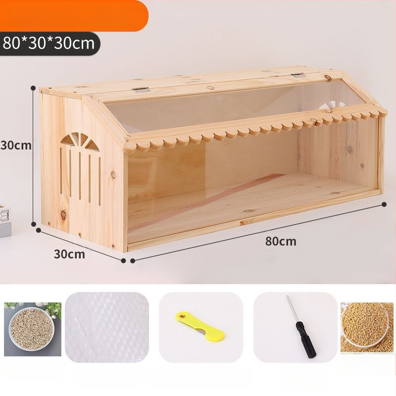 Rutin csirke tenyészdoboz, teljes készlet, kerti kunyhó, kisállat tenyészketrec, csirkefészek, Lutin csirkeházi madár tenyészketrec
