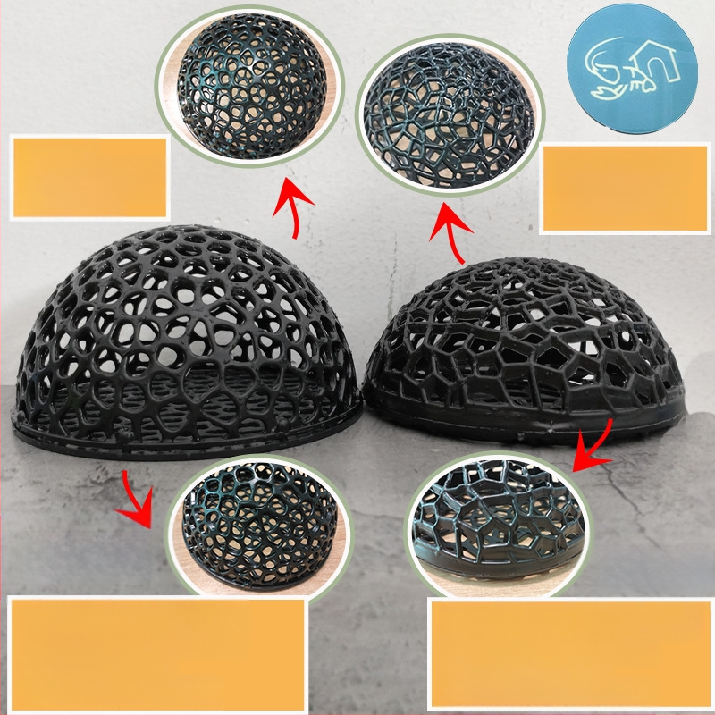 Doba mazu zivju puslodes patversme, melna gliemežvāku garneļu patversme, plastmasas zivju un garneļu kristāla vaislas zivju tvertne, ainavu nojume