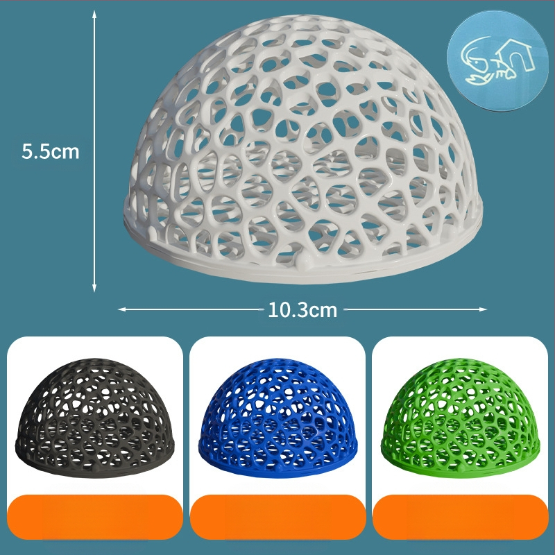 Doba mazu zivju puslodes patversme, melna gliemežvāku garneļu patversme, plastmasas zivju un garneļu kristāla vaislas zivju tvertne, ainavu nojume