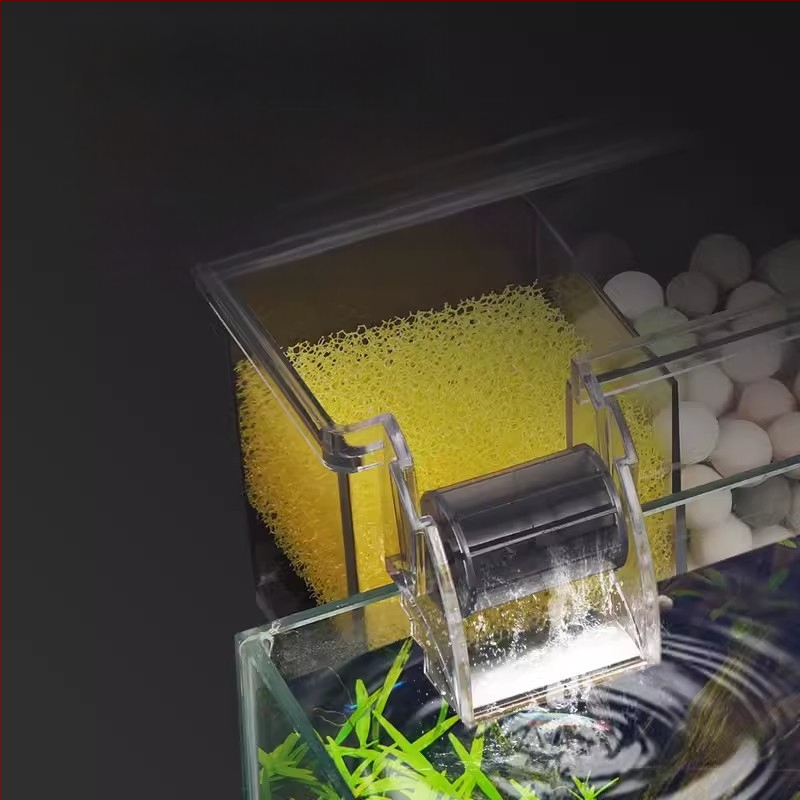 „Songbao“ sieninis žuvų akvariumo filtras, vėžlių akvariumo filtro dėžutė, trijų viename deguonies filtras, sieninis lašėjimo indas, didmeninė prekyba.