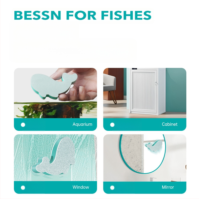 Kalapaagi pühkimine Veejäljed ja katlakivi puhastamine Spetsiaalne majapidamises kasutatav kalapaagi klaas Ei tekita surnud nurga puhastamise artefakte Ei kahjusta akvaariumi tootjaid