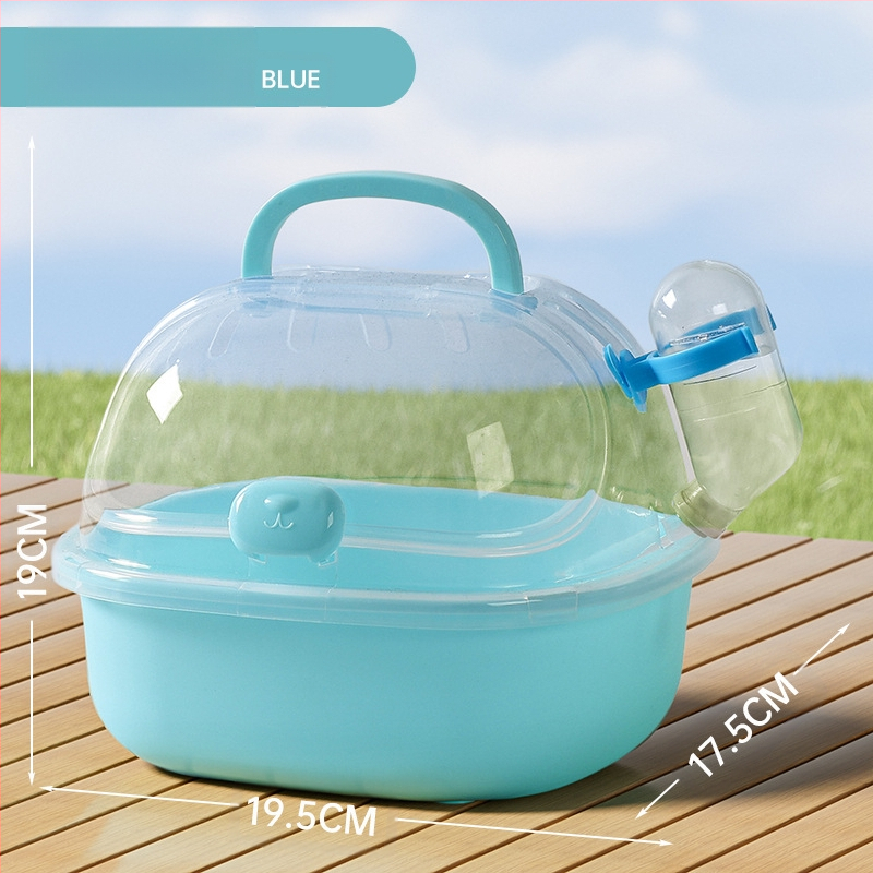 Hordozható hörcsögketrec, nagyméretű, aranymedve, Polly medve, egér külső ketrec, utazótáska, átlátszó, kimenő