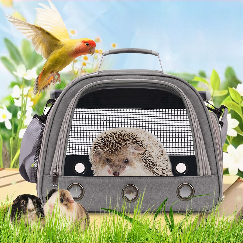 Határokon átnyúló gyártók kisállat táska új multifunkcionális hordozható nyúl táska tengerimalac átlátszó állattáskával