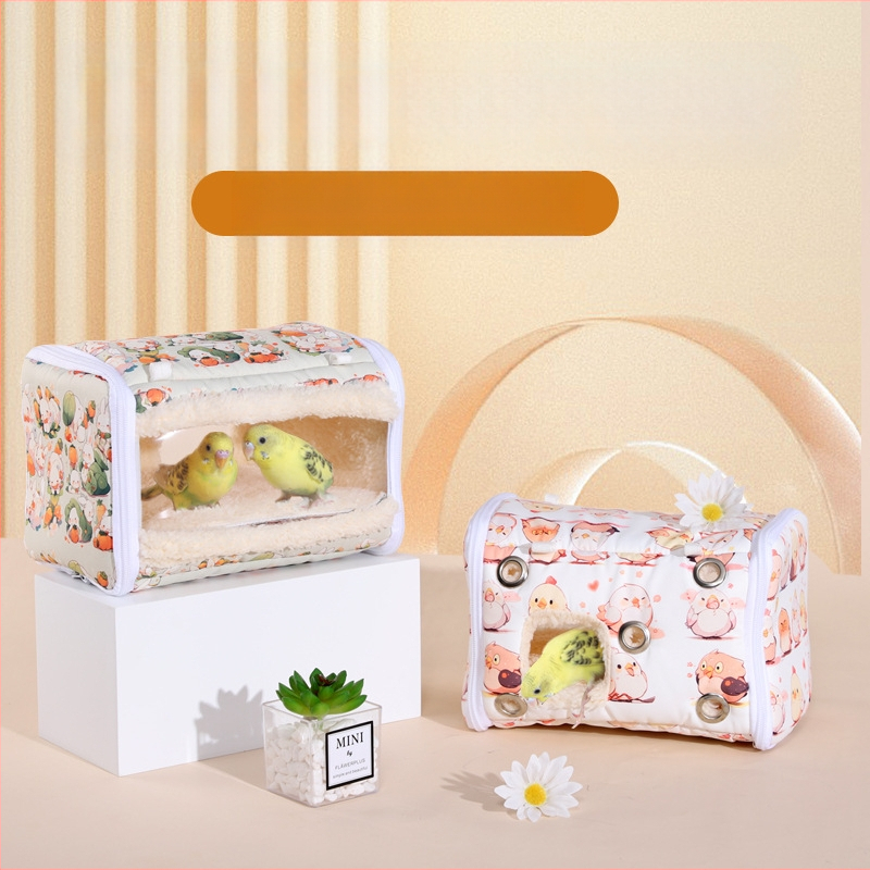 Chengxi papagáj meleg pamutfészek vastagított madárfészek madárház tigrisbőr bazsarózsa téli műtárgy papagájfészek madárfészek teljes kollekció