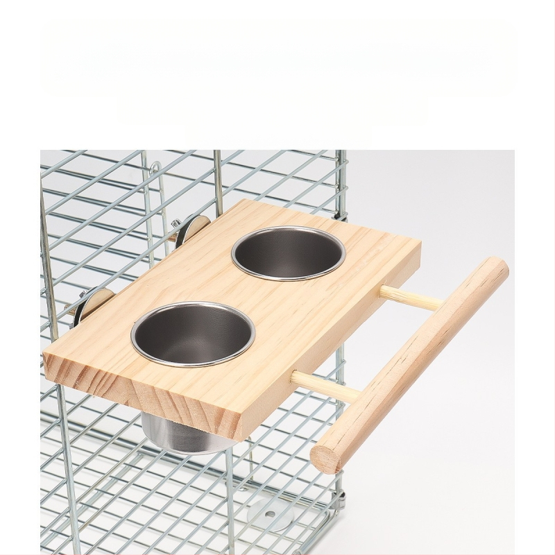 Tiigri nahast pojeng xuanfeng papagoi mattpuidust lindude toidukast lindude söögimaja kuldnokkade tass, kraanikauss, täispuidust jaam