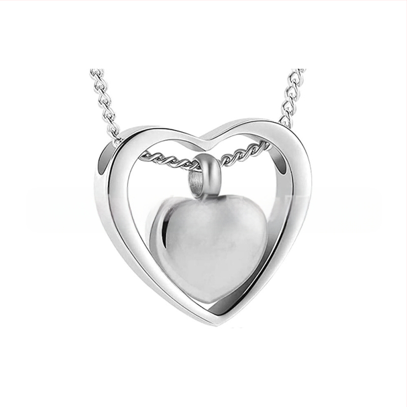 Piiriülesed ehted sugulastele Tuha ripatsiga kaelakee, õõnes südamekujuline, enimmüüdud loominguline ehe urni kaelakee