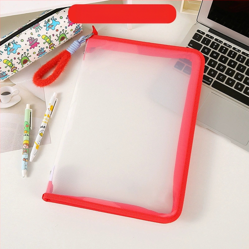 Ins College Student A4 failikott lukuga suure mahutavusega läbipaistev testpaber õpikute sorteerimine kaasaskantav hoiukott