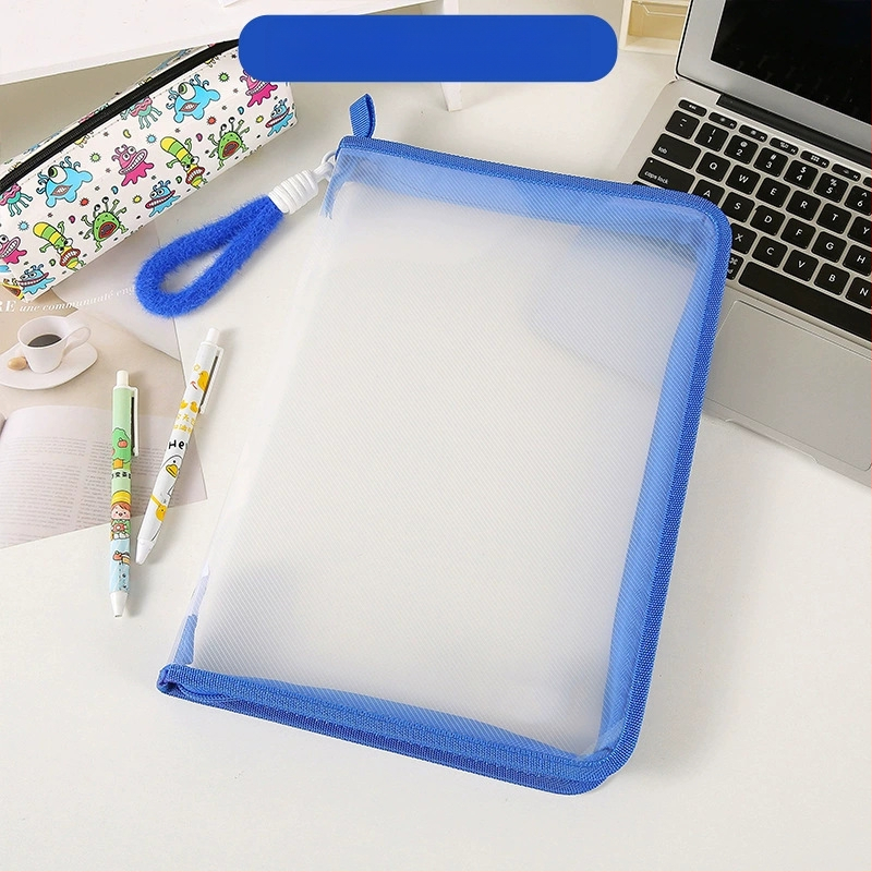 Ins College Student A4 failikott lukuga suure mahutavusega läbipaistev testpaber õpikute sorteerimine kaasaskantav hoiukott