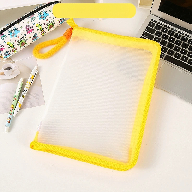 Ins College Student A4 failikott lukuga suure mahutavusega läbipaistev testpaber õpikute sorteerimine kaasaskantav hoiukott