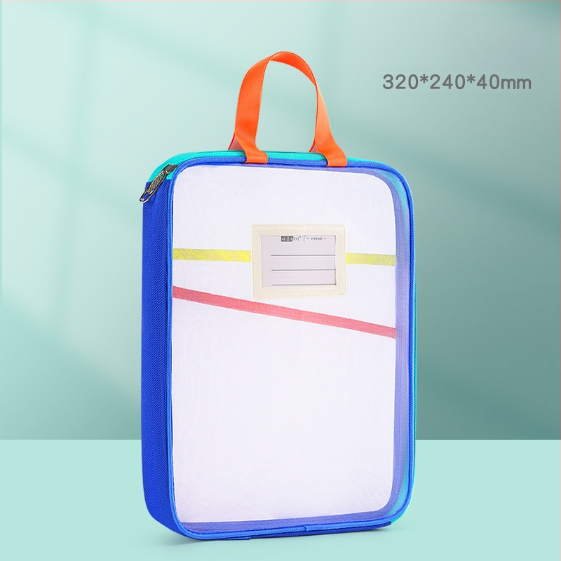 Tang Qianyi A4 formaadis L-kujuline läbipaistev dokumendikott, suure avaga, kaasaskantav õpilasraamatu ja aine klassifitseerimise kott