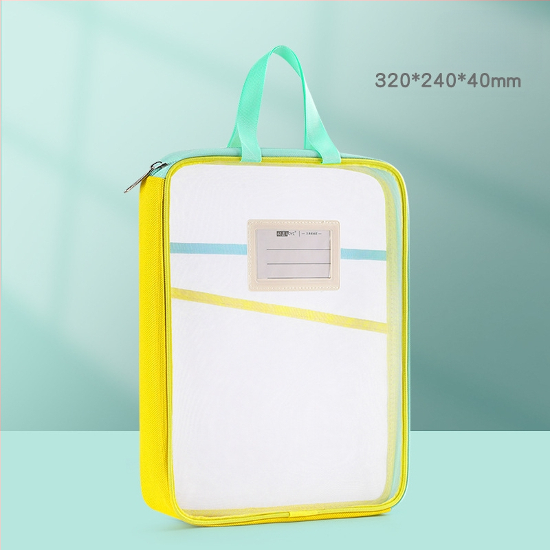 Tang Qianyi A4 formaadis L-kujuline läbipaistev dokumendikott, suure avaga, kaasaskantav õpilasraamatu ja aine klassifitseerimise kott