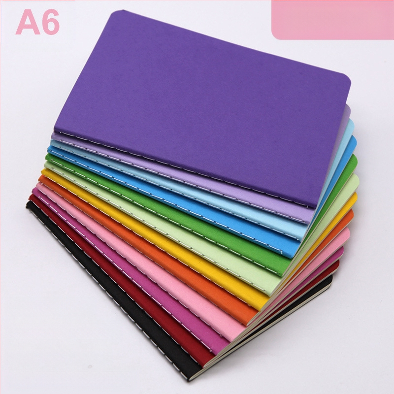 A6 värviline märkmik lihtne kaasaskantav märkmik vikerkaareõmblus see auto tasku see laos komplekt hulgimüük hulgimüük