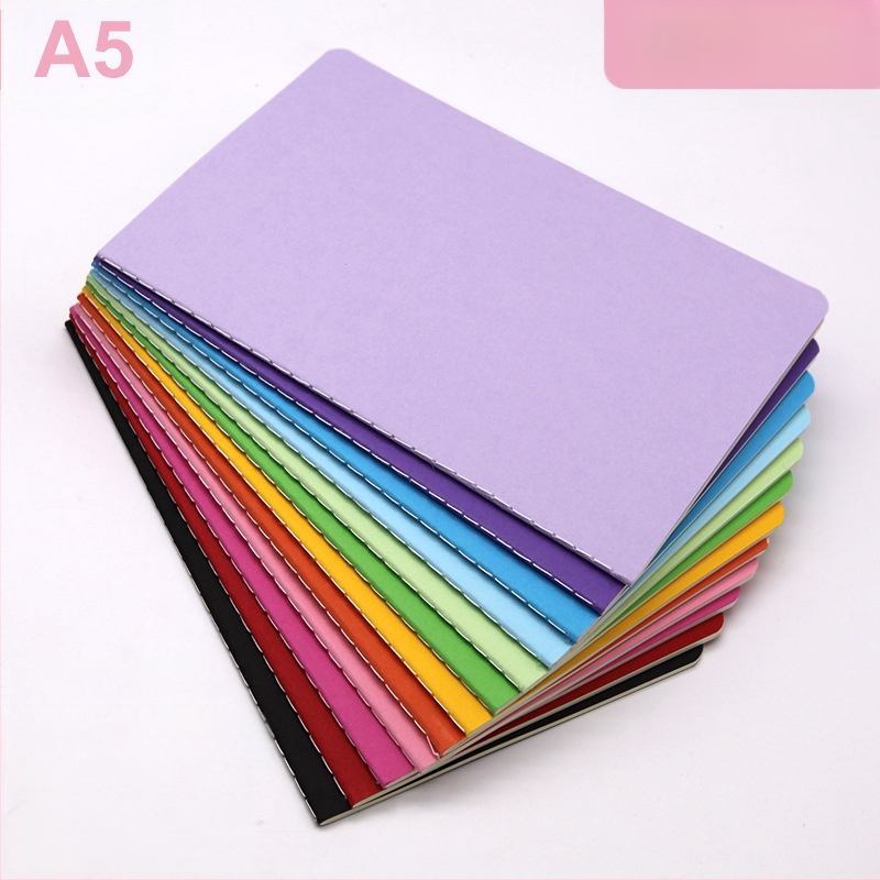 A6 värviline märkmik lihtne kaasaskantav märkmik vikerkaareõmblus see auto tasku see laos komplekt hulgimüük hulgimüük