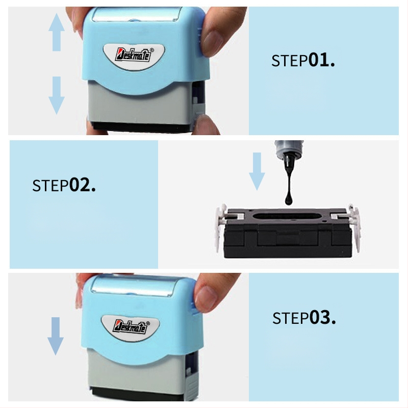 Desmei KL1444 gaismjutīga zīmoga materiāla vairumtirdzniecības rūpnīcas bērnudārza skolas bērnu drēbju nosaukuma zīmogs