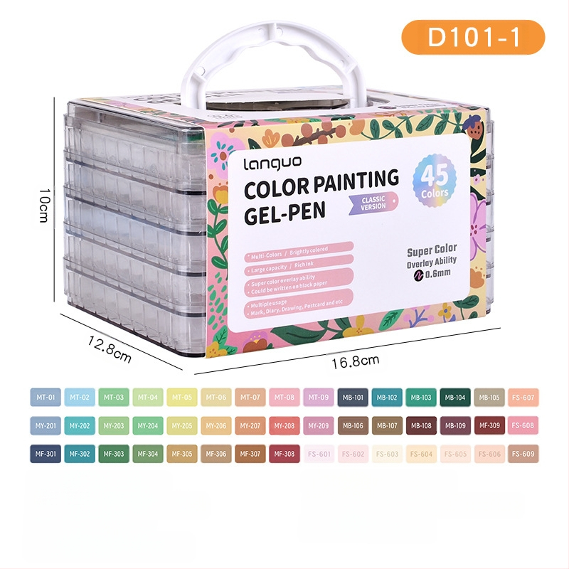 Sinise puuvilja käsiraamatu pliiatsikomplekt 168 värvi Suure mahutavusega käsiraamatu markeriga maalimispliiats Neutraalne pliiats Põhivärvi pliiats