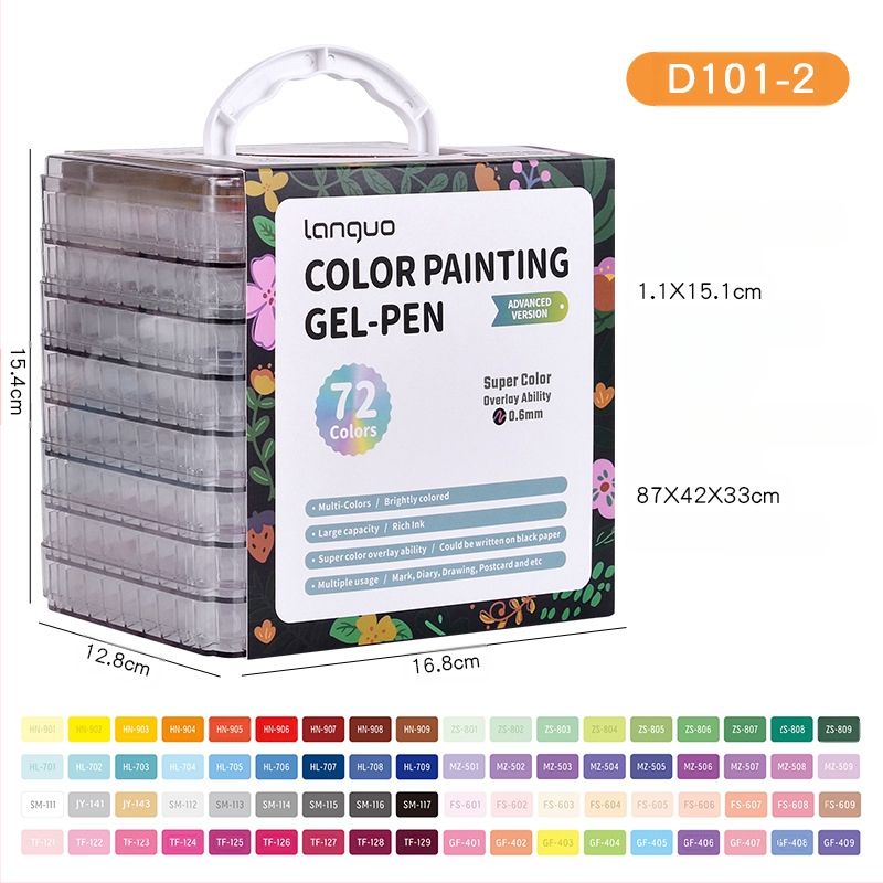 Sinise puuvilja käsiraamatu pliiatsikomplekt 168 värvi Suure mahutavusega käsiraamatu markeriga maalimispliiats Neutraalne pliiats Põhivärvi pliiats