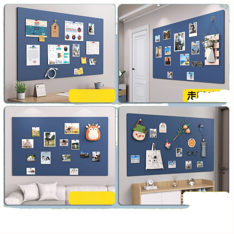 Nuotraukų sienos fono lenta Buitinė magnetinė šaldytuvo magnetinė vitrina be perforatorių Pakabinama dekoratyvinė pranešimų lenta Juoda lentos sienos lipdukas