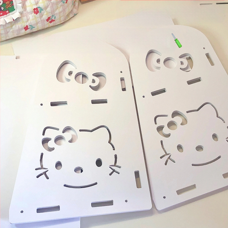 Asztali tárolóállvány, tároló, Hellokitty szobadekoráció, pulton lévő tárolódoboz, stílusos gyerekasztal