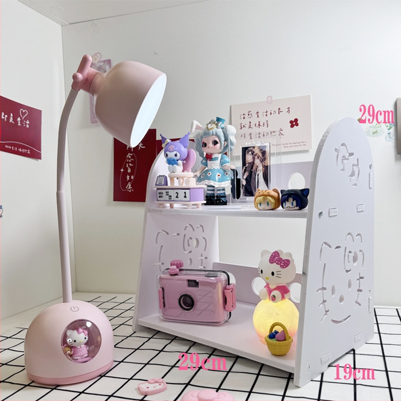 Asztali tárolóállvány, tároló, Hellokitty szobadekoráció, pulton lévő tárolódoboz, stílusos gyerekasztal