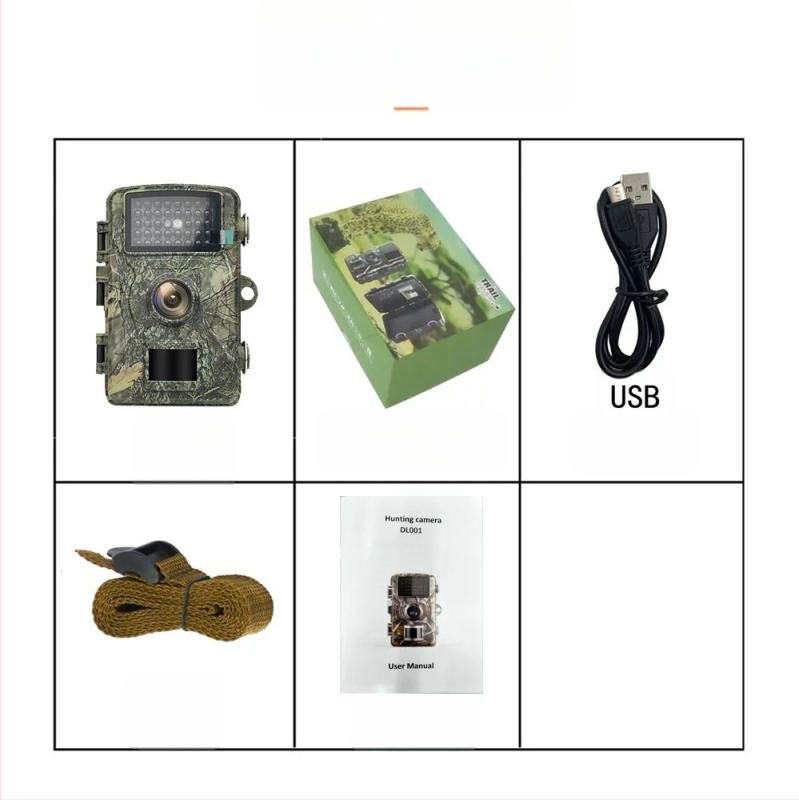 Gamykloje tiekiama sodo miško medžioklės kamera lauko naktinio matymo didelės raiškos vandeniui atspari gyvūnų stebėjimo medžioklės kamera