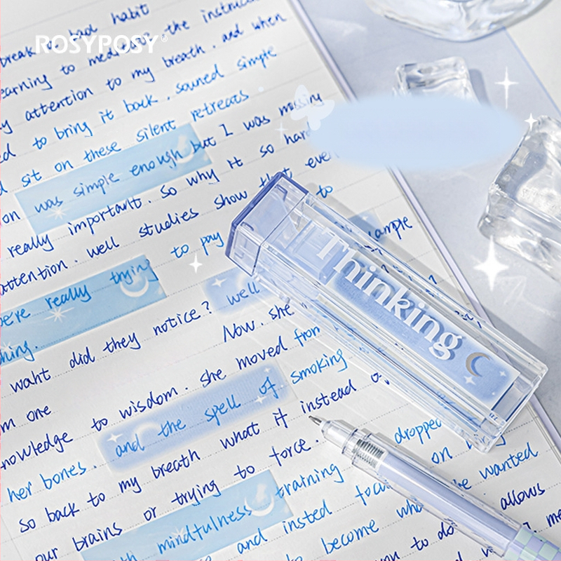 RosyPosy pehme loominguline huuleläige indekskleebis, värviline lemmikloomade Post-it kleebis, kaasaskantav märkmemarker ja kleebised