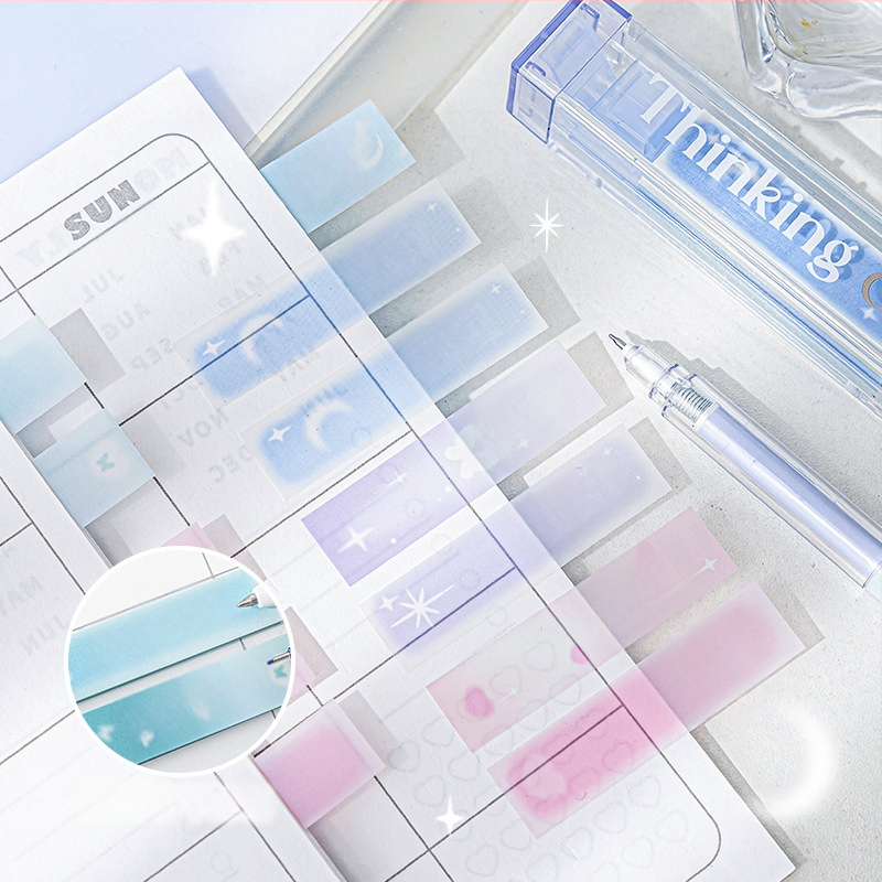 RosyPosy pehme loominguline huuleläige indekskleebis, värviline lemmikloomade Post-it kleebis, kaasaskantav märkmemarker ja kleebised