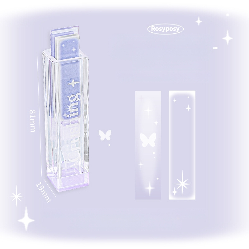 RosyPosy pehme loominguline huuleläige indekskleebis, värviline lemmikloomade Post-it kleebis, kaasaskantav märkmemarker ja kleebised