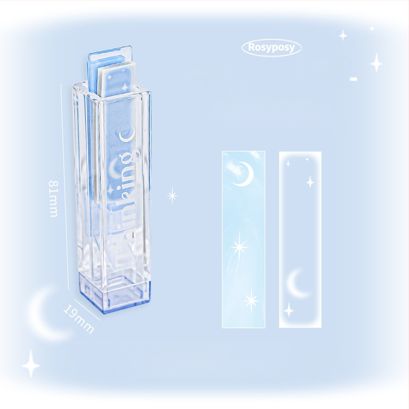 RosyPosy pehme loominguline huuleläige indekskleebis, värviline lemmikloomade Post-it kleebis, kaasaskantav märkmemarker ja kleebised