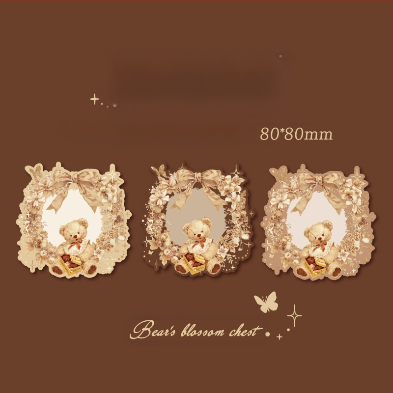 Mr. Paper reljefa karstās spiedogošanas trīs iepakojumu līmlapiņas Lāču ziedu kastes sērija Retro romantisks studentu ziņojumu piezīmju papīrs