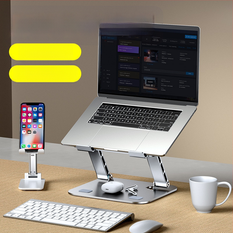 Süsinikterasest sülearvuti alus kahe käetoega kokkupandav mängumärkmiku alus