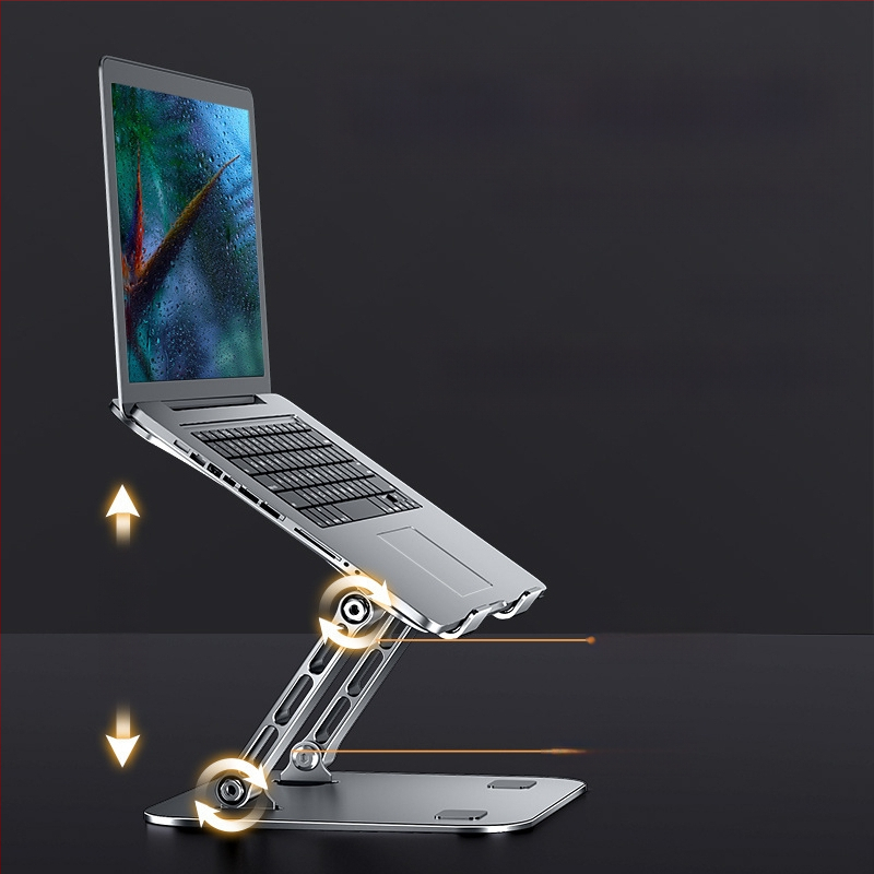 Süsinikterasest sülearvuti alus kahe käetoega kokkupandav mängumärkmiku alus