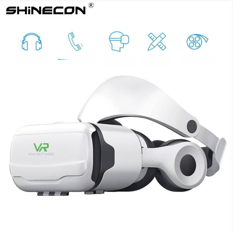 Ochelari VR cu bandă pentru cap, lentilă cu lumină albastră, realitate virtuală, cutie 3D, cască de joc pentru telefon mobil, G02EF, oglindă magică mii