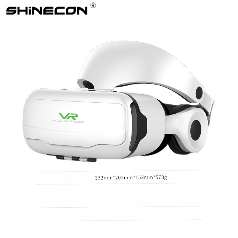 Ochelari VR cu bandă pentru cap, lentilă cu lumină albastră, realitate virtuală, cutie 3D, cască de joc pentru telefon mobil, G02EF, oglindă magică mii