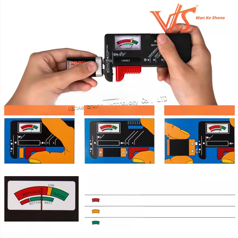 Baterijos įkrovos testeris su skaitmeniniu ekranu BT-168D gali matuoti Nr. 5 ir Nr. 7 įkraunamas baterijas