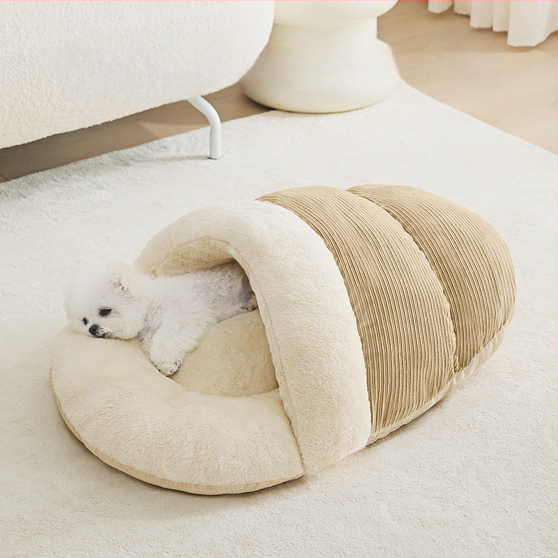 Kućica za pse, sofa za spavanje, potpuno zatvorena prostirka za spavanje plišanih ljubimaca za male i srednje pse, krevet za mačke, tvornica veleprodaje prekogranične veleprodaje