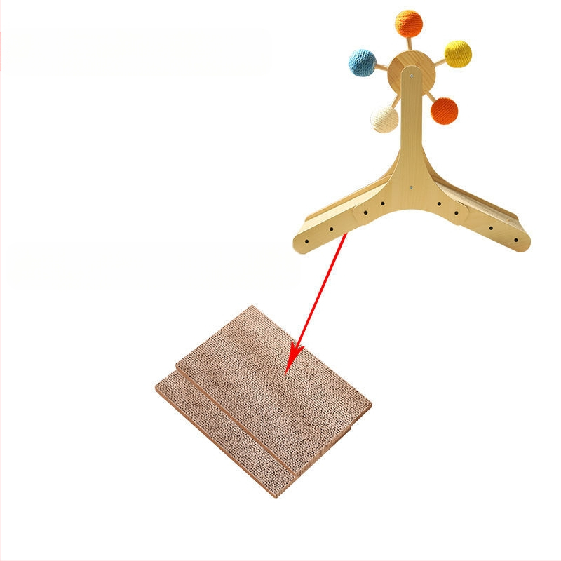 Kačių žaislas-pasukamas stacionarus kačių draskymo lenta iš sizalio, atsparus dilimui ir nekrentantis kailis, malonumas ir nuobodulio malšinimas kačiukų nagų malšinimo žaislas augintinių reikmenys