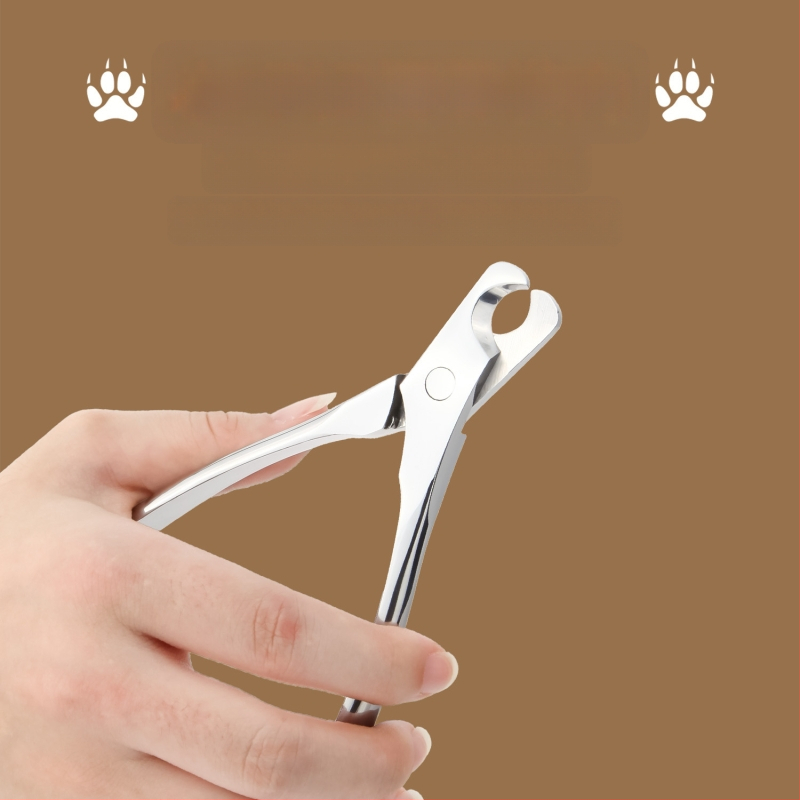 Universalios nagų kirpimo mašinėlės augintiniams, katėms, žirklės šunims, nerūdijančio plieno, pusmėnulio formos, be kraujo linijos