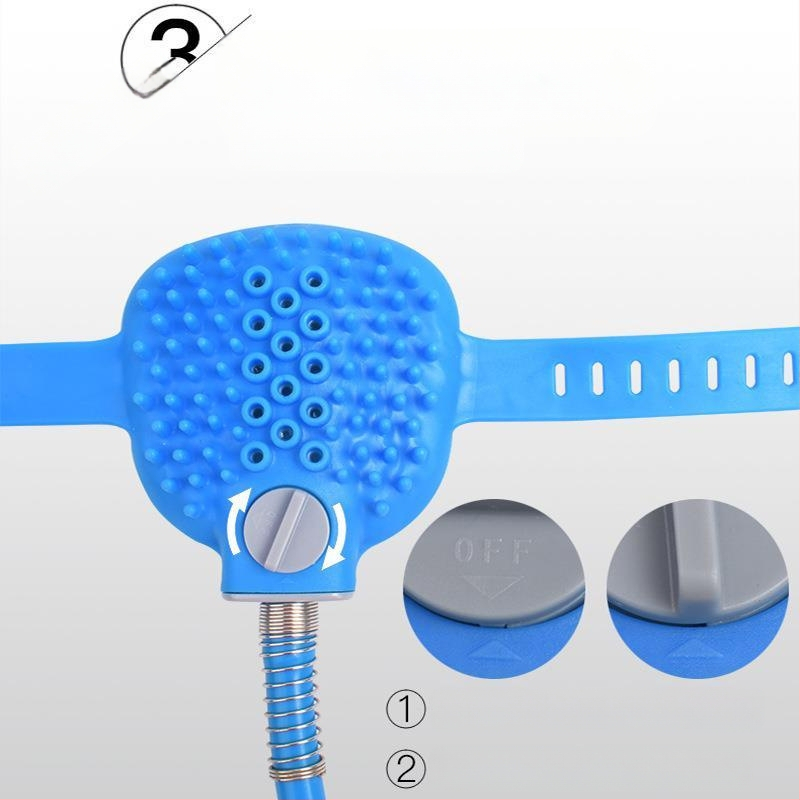 Háziállat-tisztító kellékek, szilikon zuhanykefe, kényelmes masszírozó, kutya- és macskafürdetési tárgy, zuhanyfej
